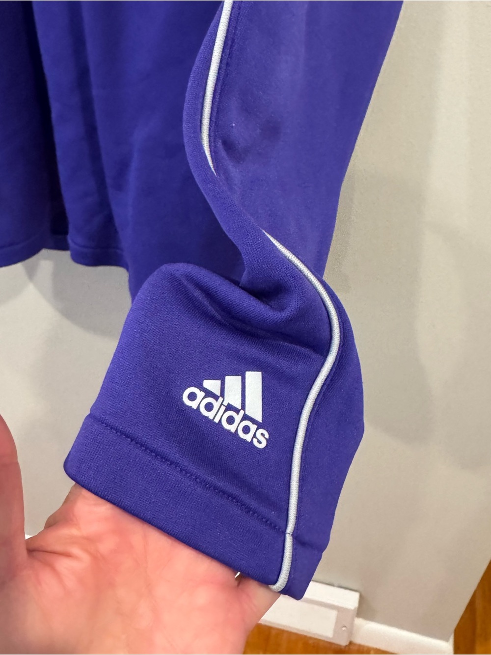 Adidas Adizero Pullover Mens XL Purple 1/4 Zip Golf Top Long Sleeve Sweatshirt - Picture 5 of 8